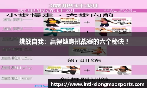 挑战自我：赢得健身挑战赛的六个秘诀 !